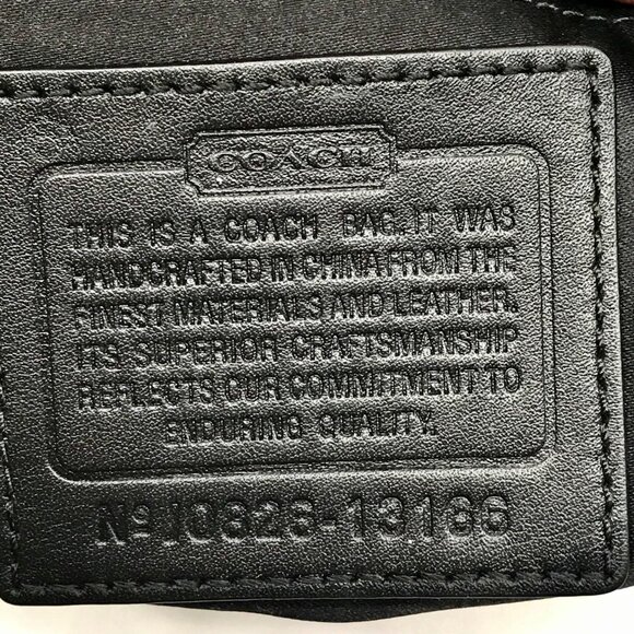 Coach Black & White Patent Leather Penelope Op Art Convertible clutch 13166 - Picture 10 of 11